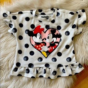 Toddler Minnie Ruffle Hem Top
